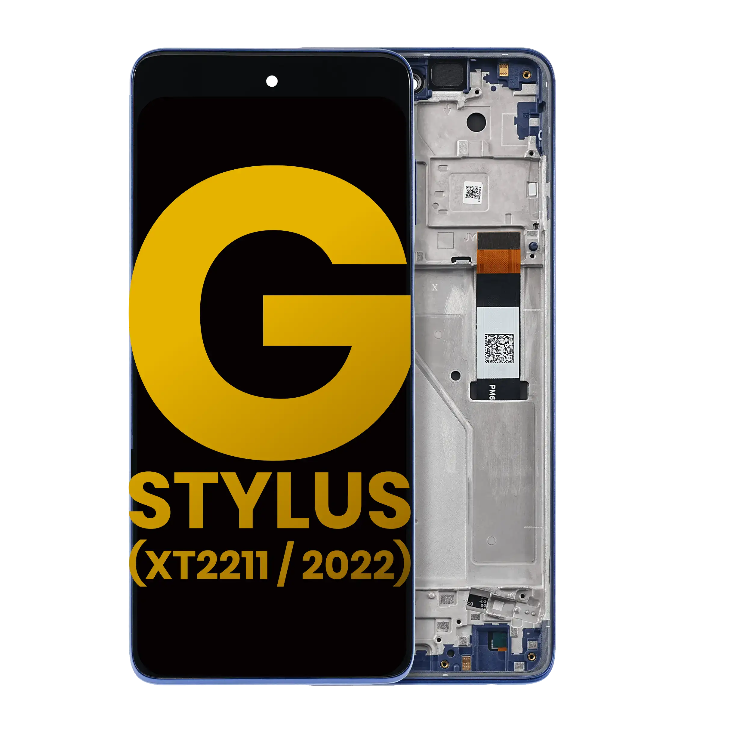 LCD Display with Frame for Motorola Moto G Stylus 4G (XT2211 / 2022) (Refurbished) (Twilight Blue)