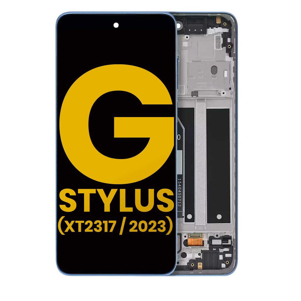 LCD-Display m. Rahmen Moto G Stylus 4G 2023 Refurbished Blau