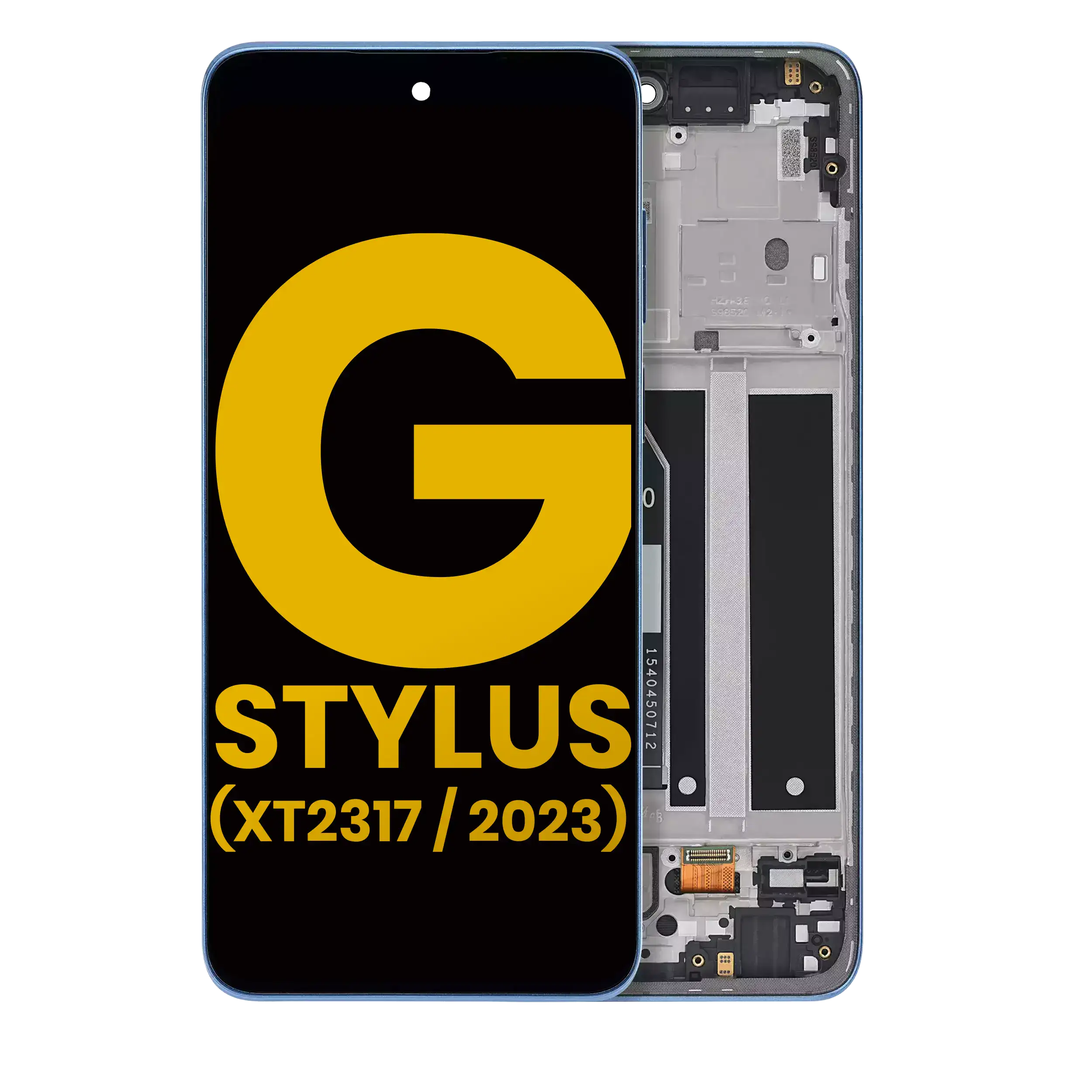 LCD-Display m. Rahmen Moto G Stylus 4G 2023 Refurbished Blau