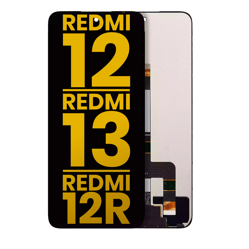 Frameless LCD Display compatible with Xiaomi Redmi 12 4G / Redmi 12 5G / Redmi 13 4G / Redmi 13 5G / Redmi Note 12R / Poco M6 Pro (Refurbished) (All Colors)