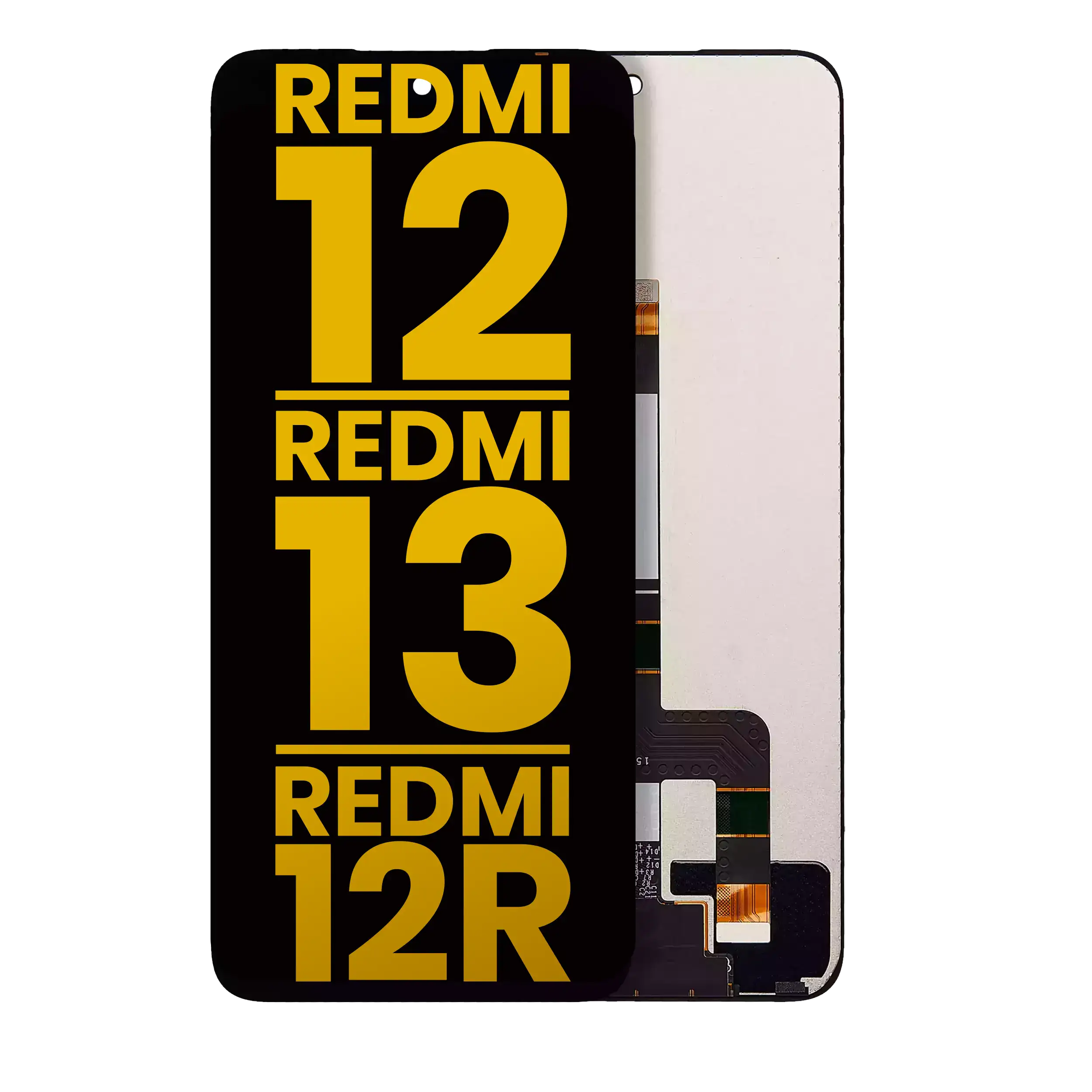 Frameless LCD Display compatible with Xiaomi Redmi 12 4G / Redmi 12 5G / Redmi 13 4G / Redmi 13 5G / Redmi Note 12R / Poco M6 Pro (Refurbished) (All Colors)