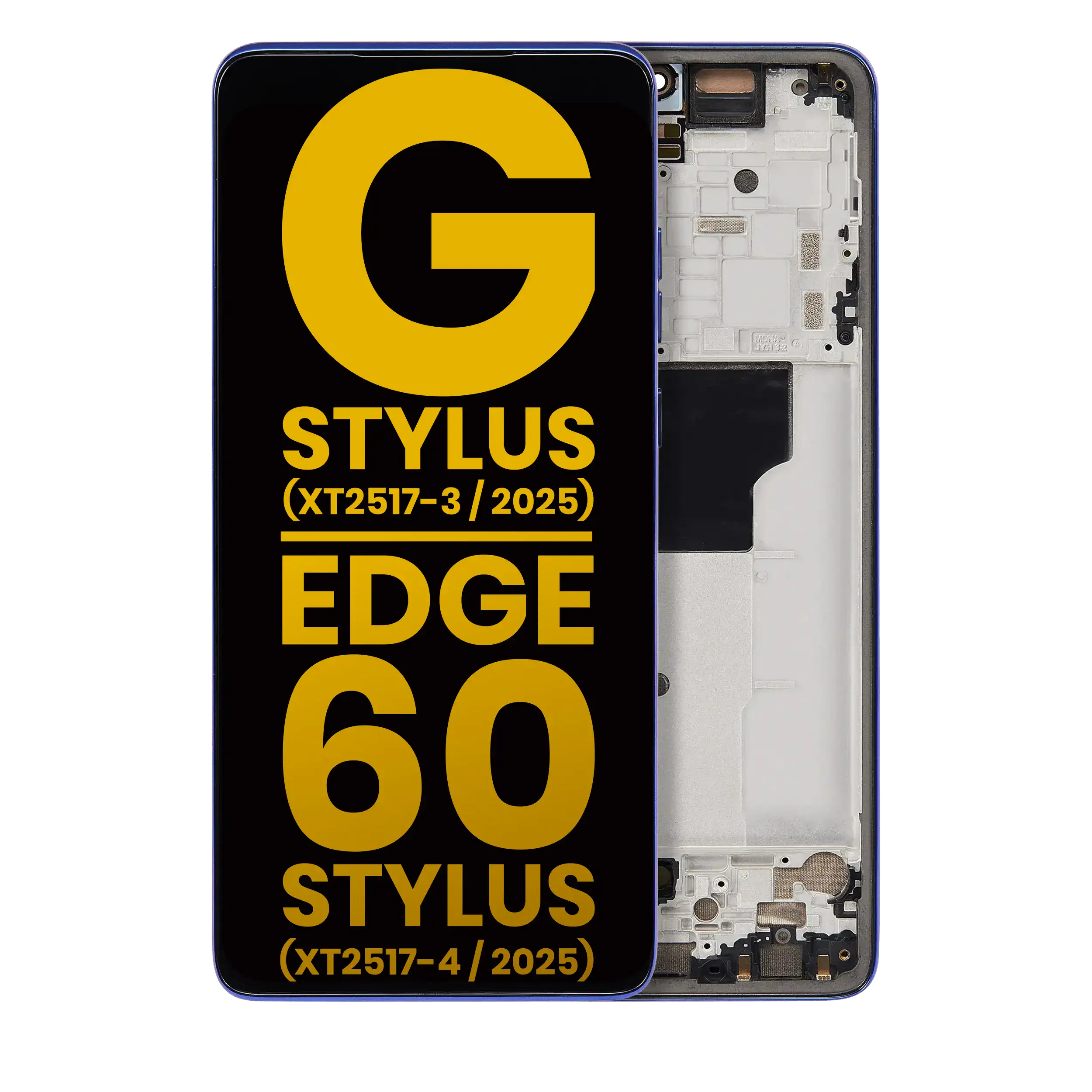 OLED Display with Frame for Motorola Moto G Stylus 5G (XT2517-3) and Moto Edge 60 Stylus (XT2517-4) (2025) – Refurbished (Surf the Web)