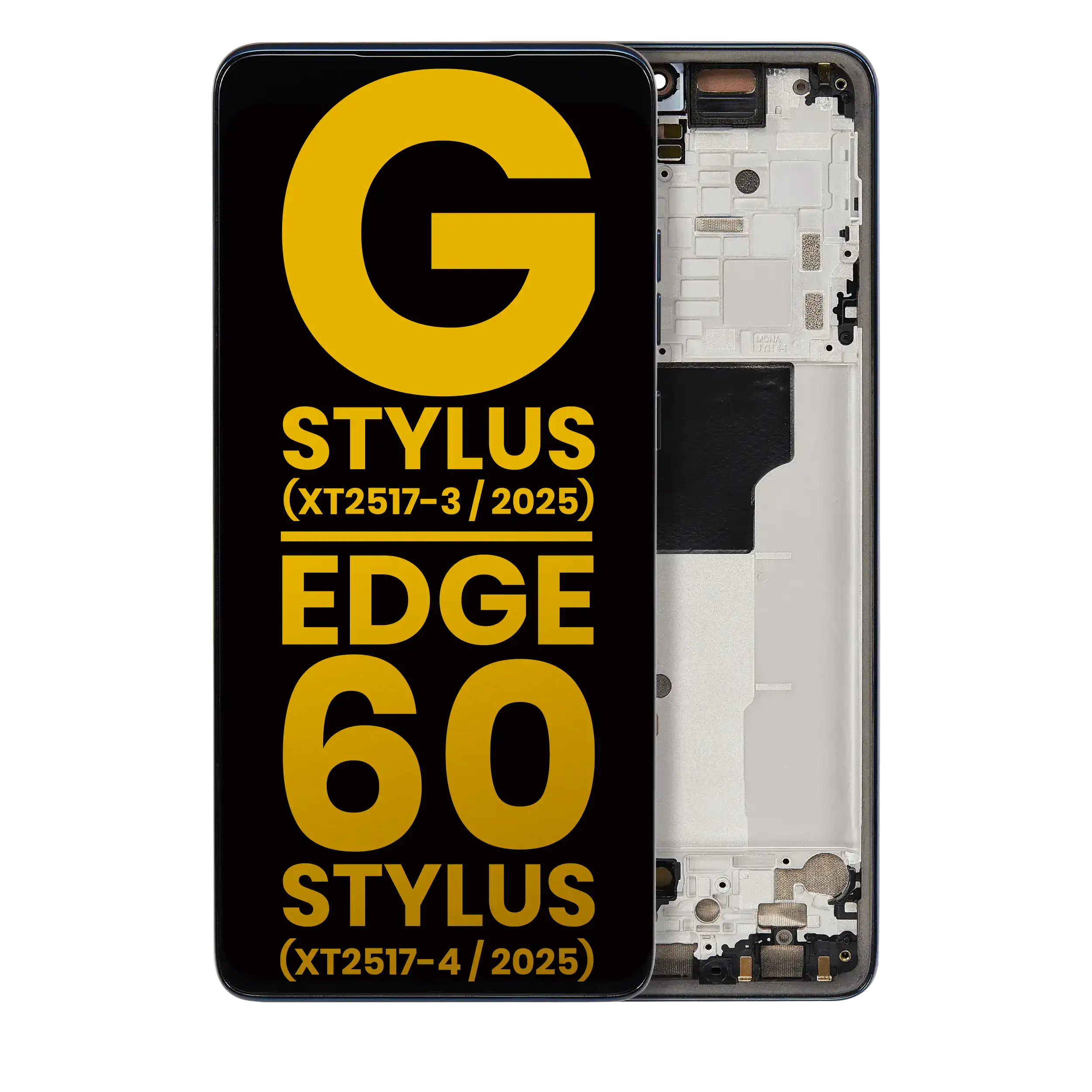 OLED Display with Frame (Refurbished) (Gibraltar Sea) for Motorola Moto G Stylus 5G (XT2517-3 / 2025) / Moto Edge 60 Stylus (XT2517-4 / 2025)