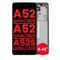 OLED Display with Frame for Samsung Galaxy A52 4G/5G/A52S (A525/A526/A528, 2021) 6.46 inch Aftermarket Plus - Awesome Purple