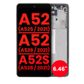 OLED-Display mit Rahmen Samsung Galaxy A52 Schwarz Aftermarket Plus