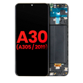 OLED-Display m. Rahmen f. Samsung Galaxy A30 – Aftermarket Plus (Alle Farben)