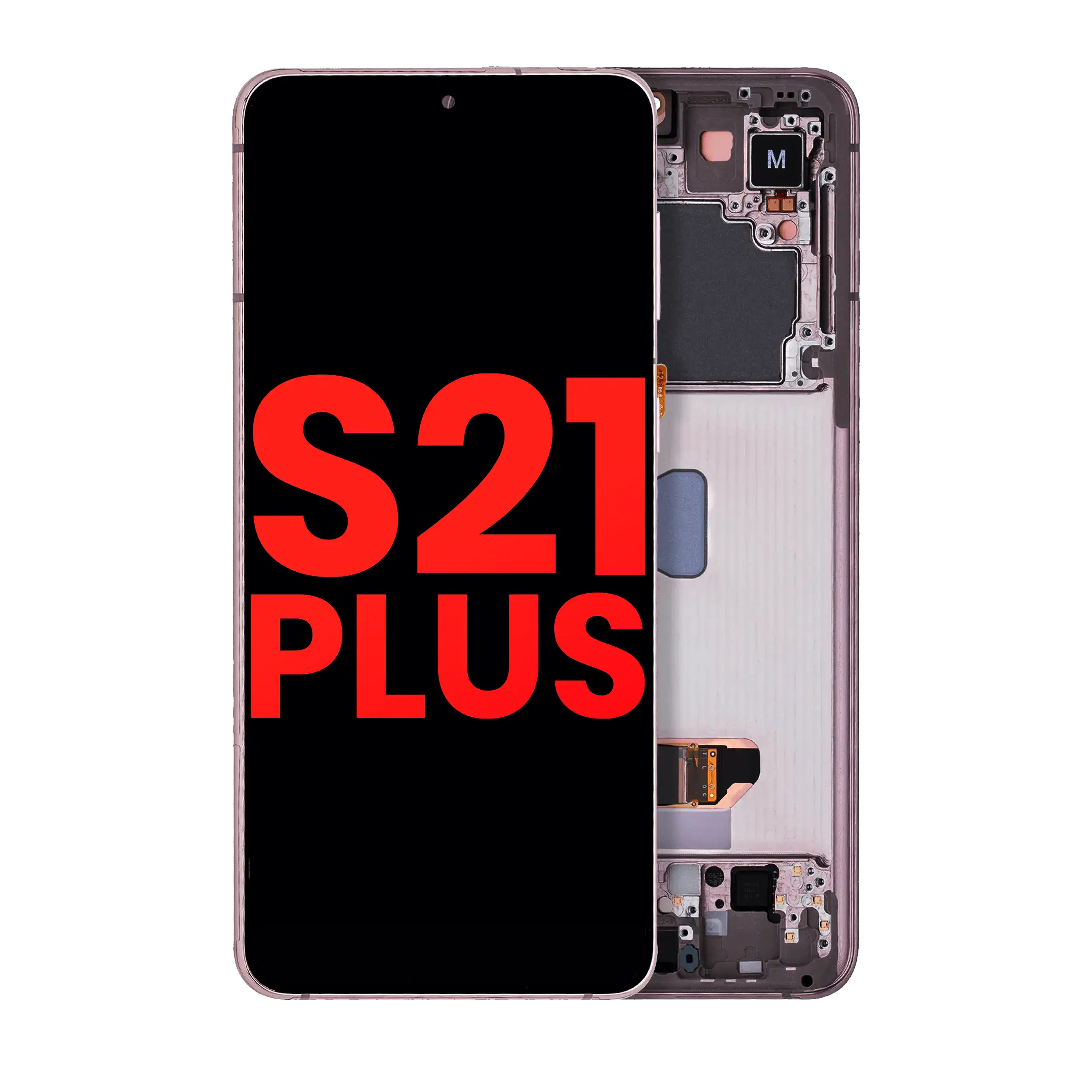 OLED Display with Frame for Samsung Galaxy S21 Plus 5G (Aftermarket Plus) (Phantom Violet / Pink / Gold)