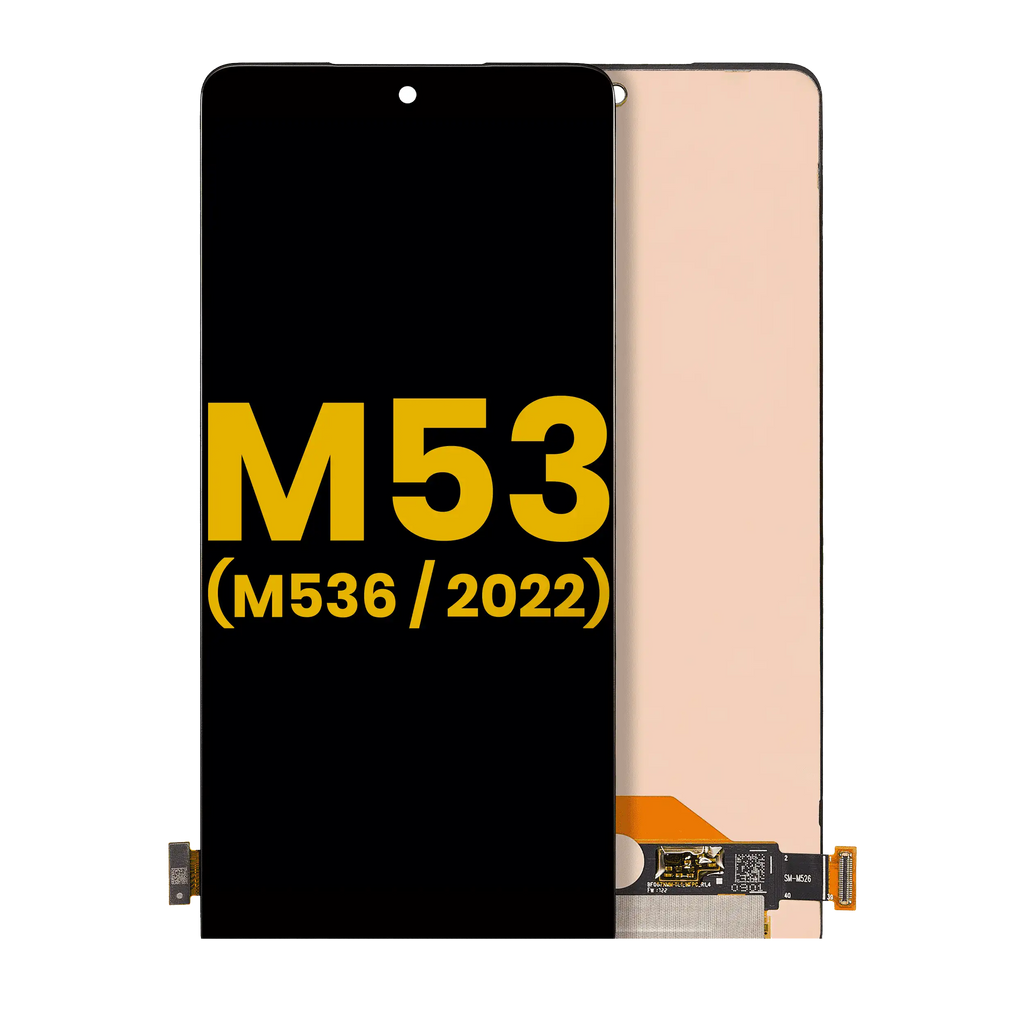 Frameless OLED Display for Samsung Galaxy M53 5G (M536 / 2022) (Refurbished) (All Colors)