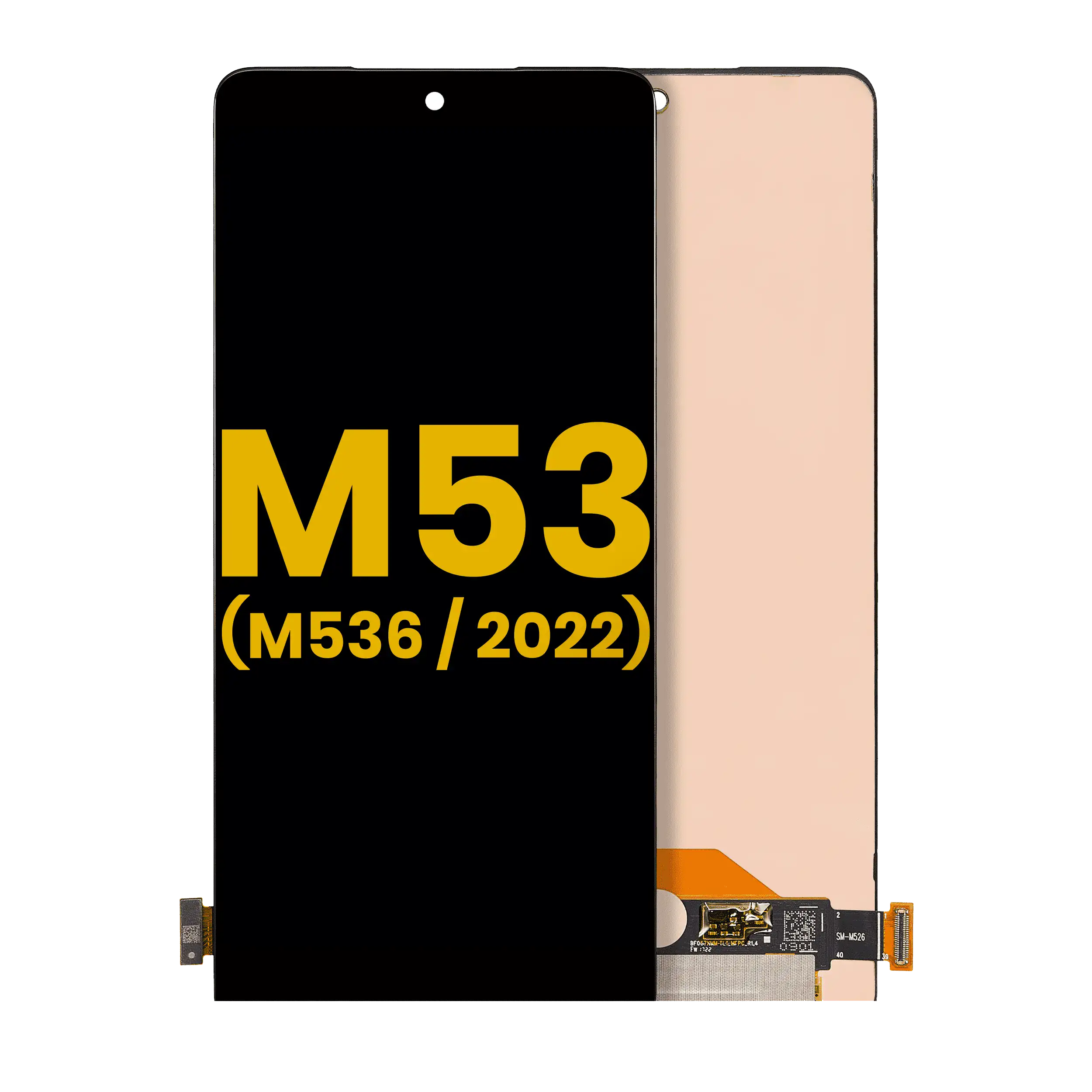 Frameless OLED Display for Samsung Galaxy M53 5G (M536 / 2022) (Refurbished) (All Colors)