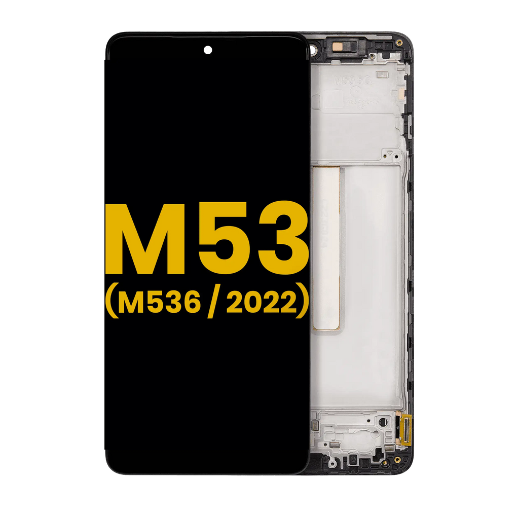 OLED-Display mit Rahmen für Samsung Galaxy M53 5G (Refurbished)