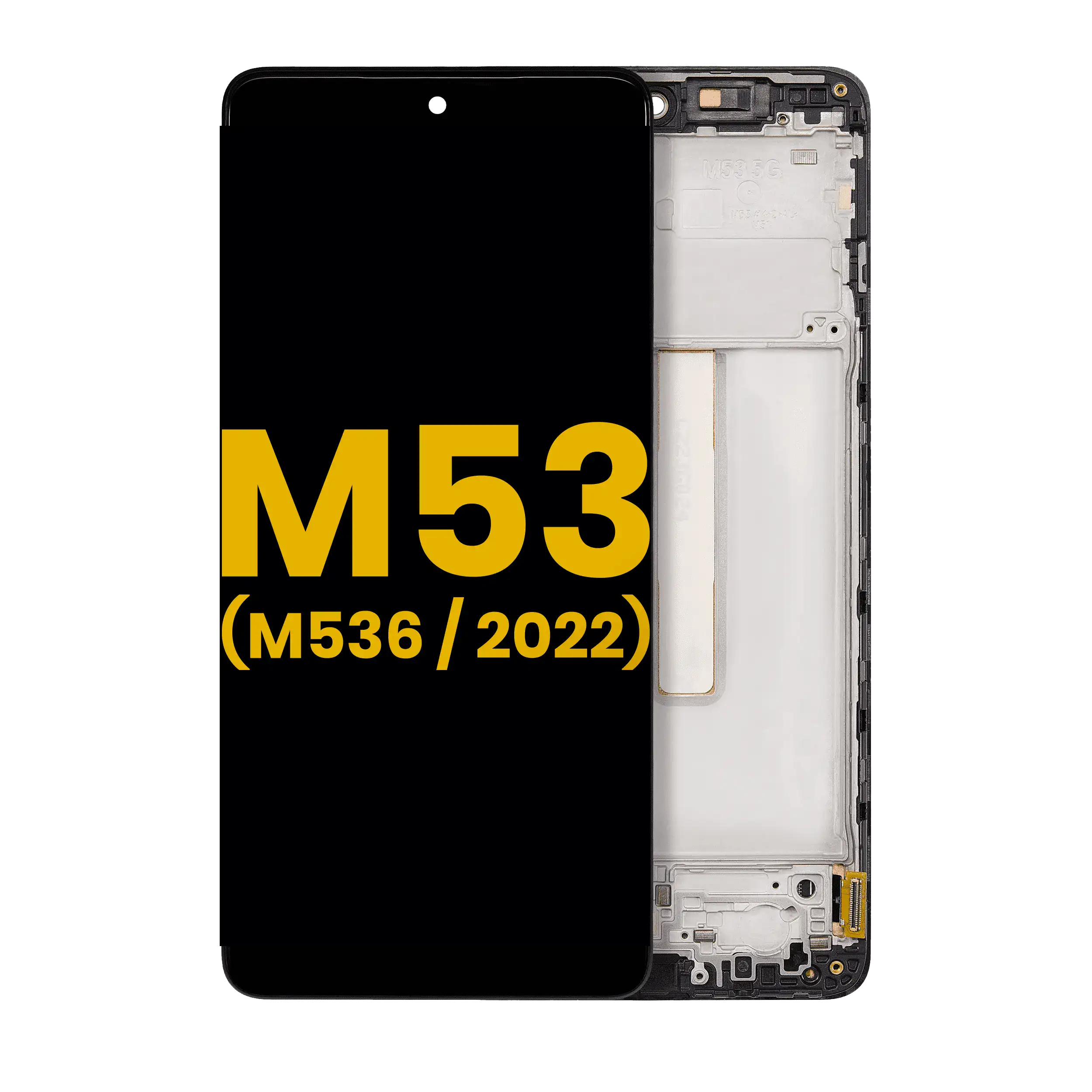 OLED-Display mit Rahmen für Samsung Galaxy M53 5G (Refurbished)
