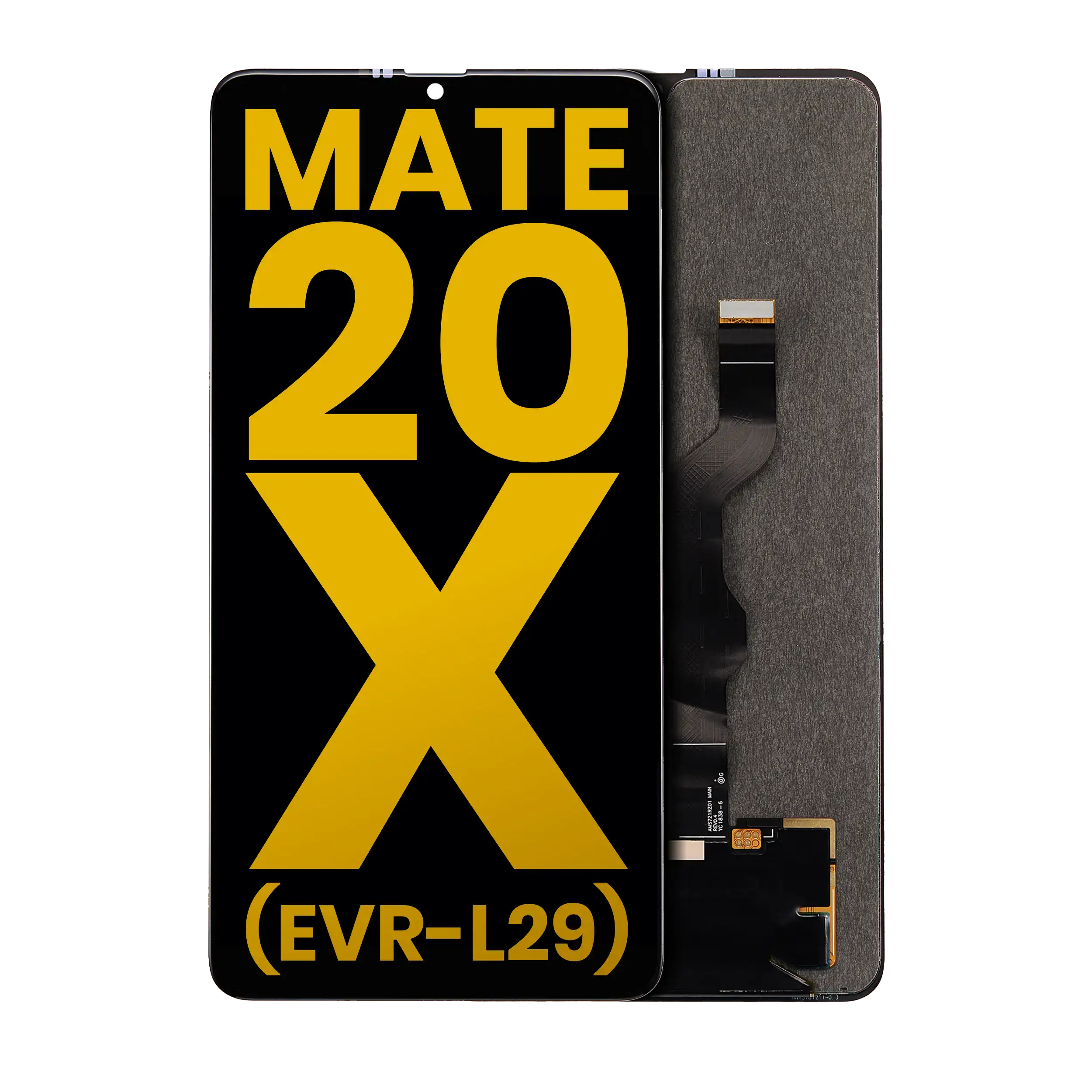 OLED Display without Frame for Huawei Mate 20 X 4G / 5G (EVR-L29) (Refurbished) (Black)