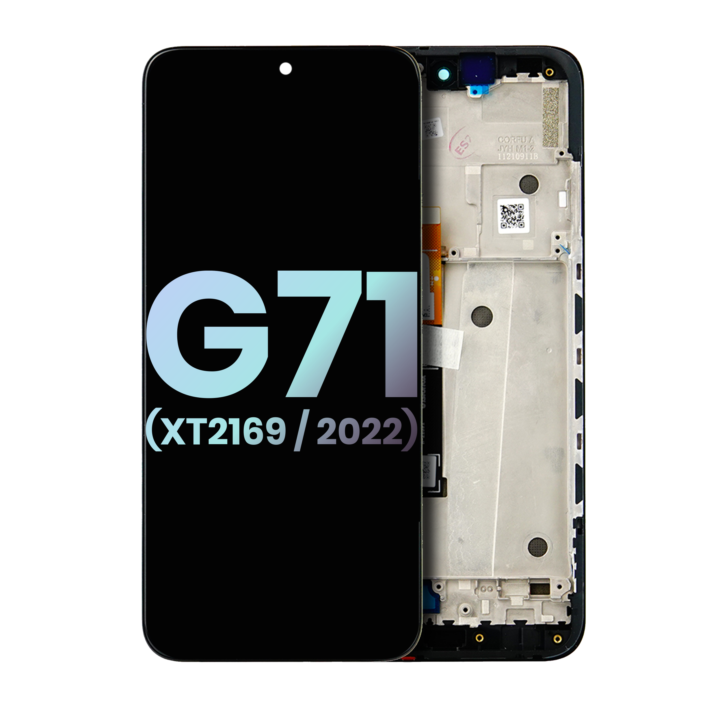 OLED Display with Frame for Motorola Moto G71 5G (XT2169 / 2022) (Original OEM) (All Colors)