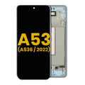 OLED-Display mit Rahmen für Samsung Galaxy A53 5G (Refurbished) (Blau)