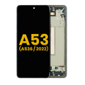 OLED Display with Frame for Samsung Galaxy A53 5G (A536/2022) (Refurbished) (Black)