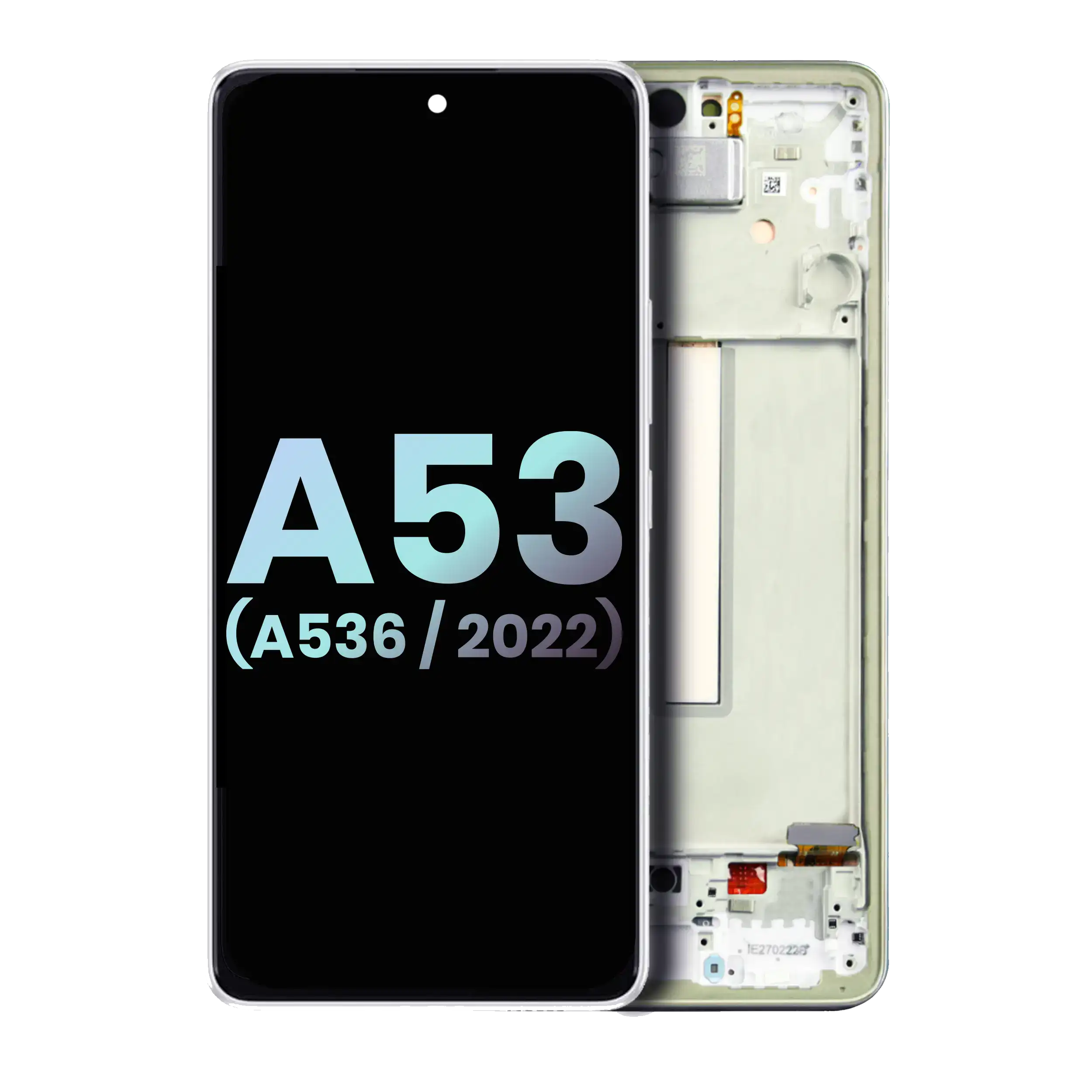 OLED-Display mit Rahmen für Samsung Galaxy A53 5G (Service Pack) Weiß