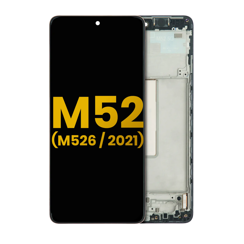 OLED Display with Frame for Samsung Galaxy M52 5G (M526 / 2021) Refurbished (All Colors)