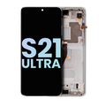 Complete OLED Display with Frame for Samsung Galaxy S21 Ultra 5G (Service Pack) (Phantom Silver)