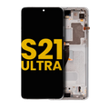 OLED-Display mit Rahmen für Samsung Galaxy S21 Ultra 5G (Refurb.) (Phantom Silve