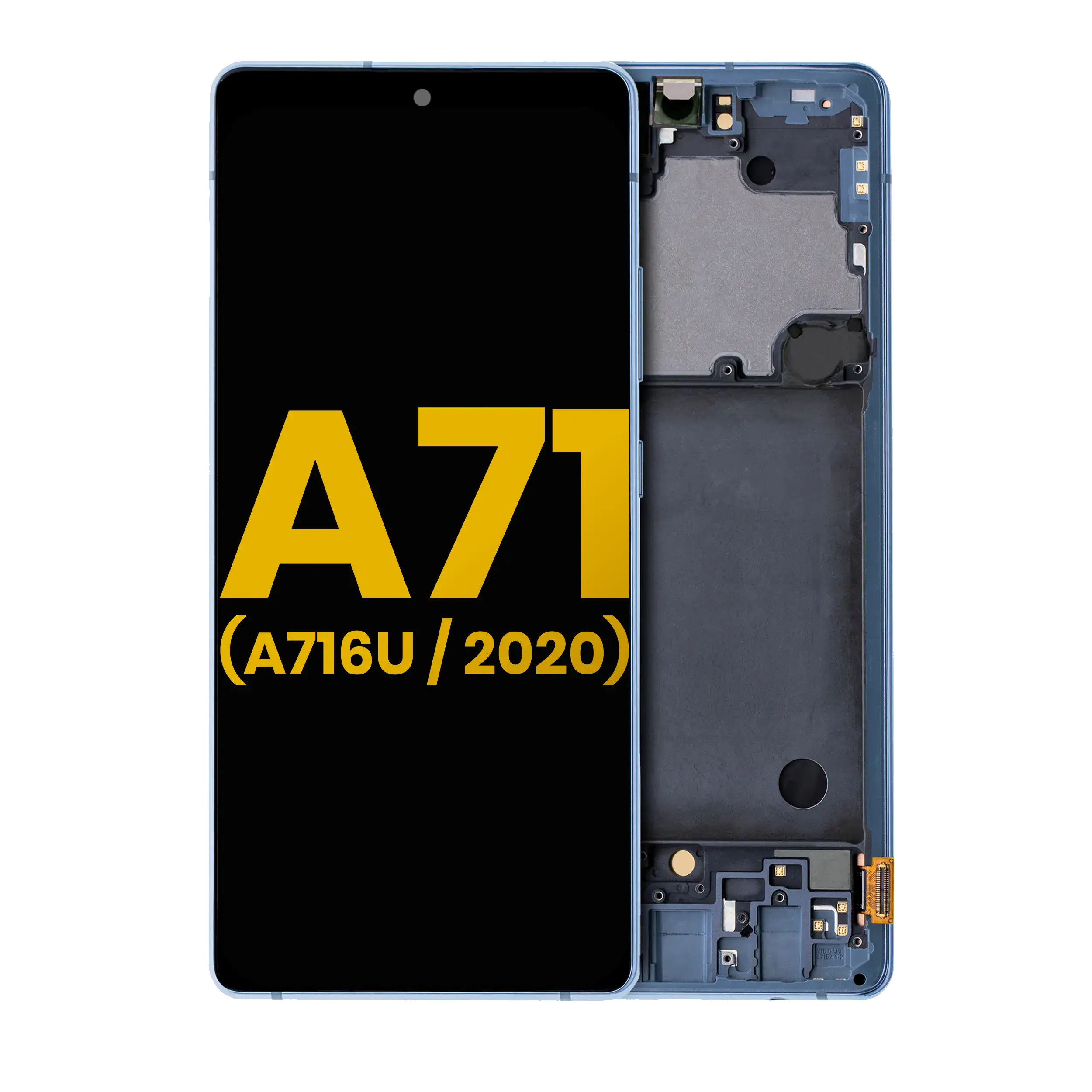 Samsung Galaxy A71 5G OLED-Display mit Rahmen Generalüberholt Prism Cube Blue