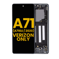 OLED-Display mit Rahmen für Samsung Galaxy A71 5G (wiederaufbereitet) Schwarz