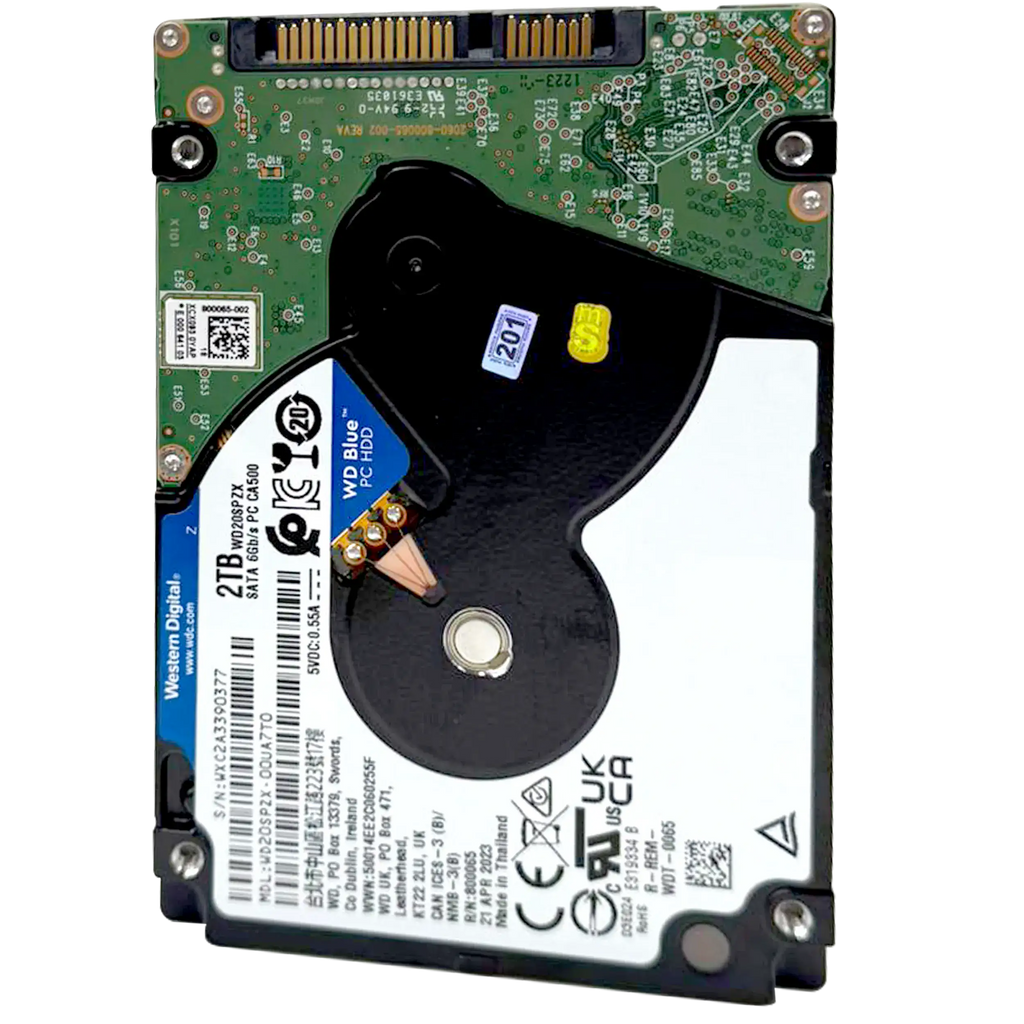2TB WD Blue 2.5" HDD interne Festplatte - 5400 U/min (7mm) (Refurbished)