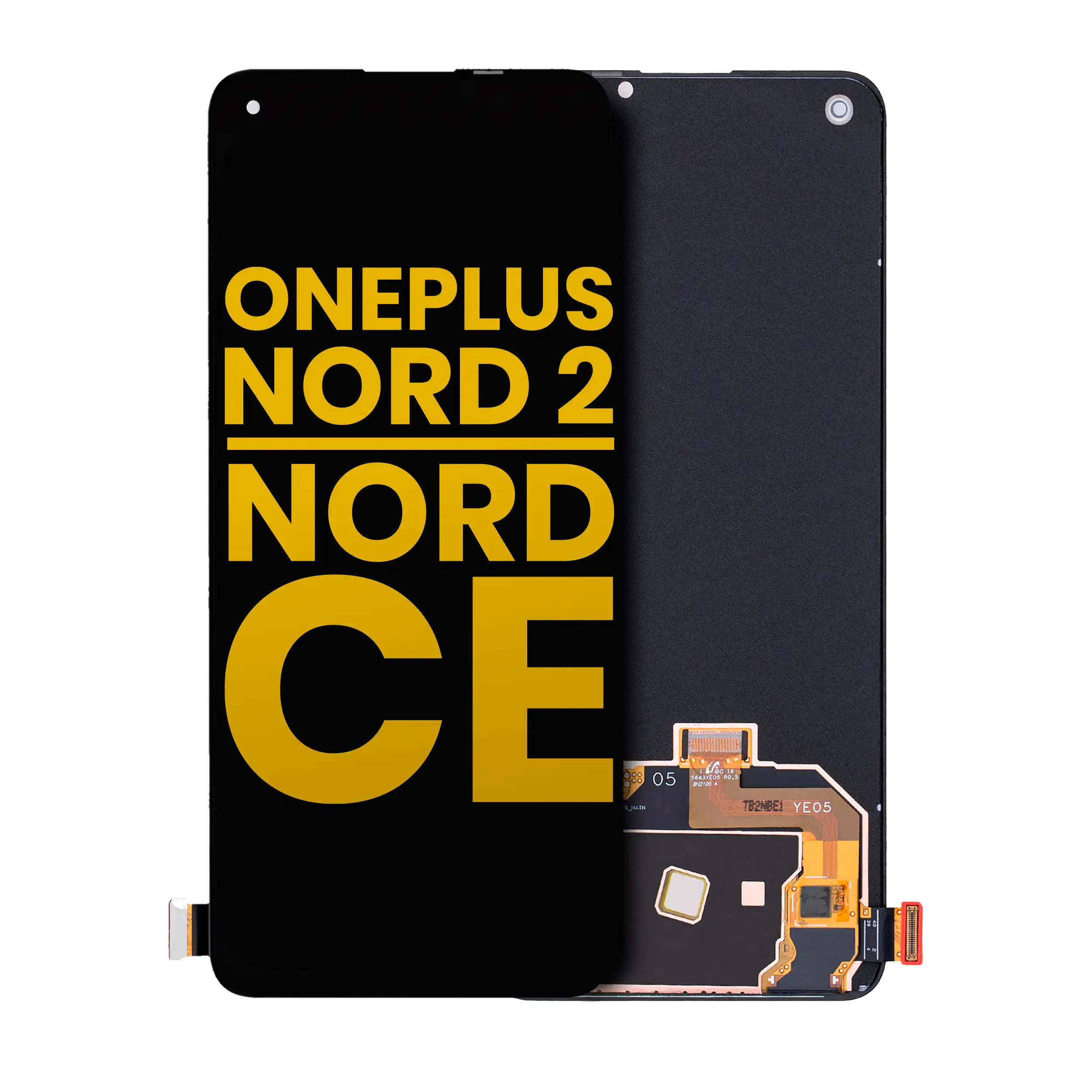 OLED-Display ohne Rahmen für OnePlus Nord 2 5G / Nord CE 5G (Refurb.) ()
