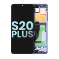 OLED-Display mit Rahmen für Samsung Galaxy S20 Plus 5G (Service Pack) (Lila)