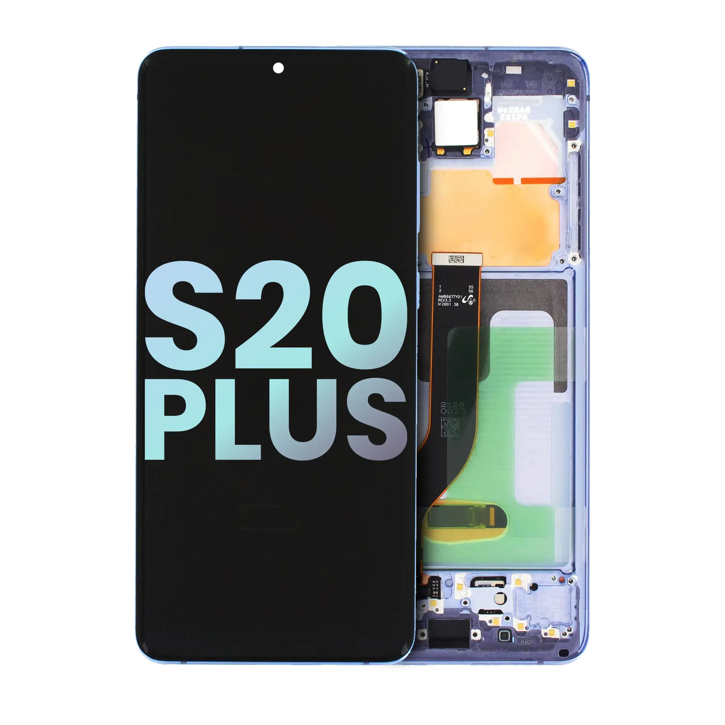 OLED Display with Frame for Samsung Galaxy S20 Plus 5G (Service Pack) (Purple)
