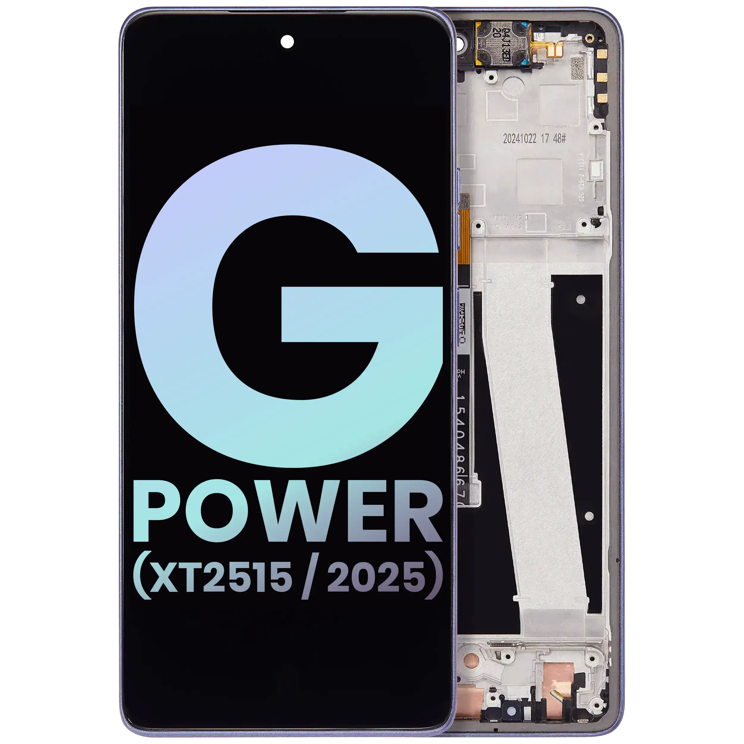 LCD Display with Frame for Motorola Moto G Power (XT2515 / 2025) (Original OEM) (Slate Gray)