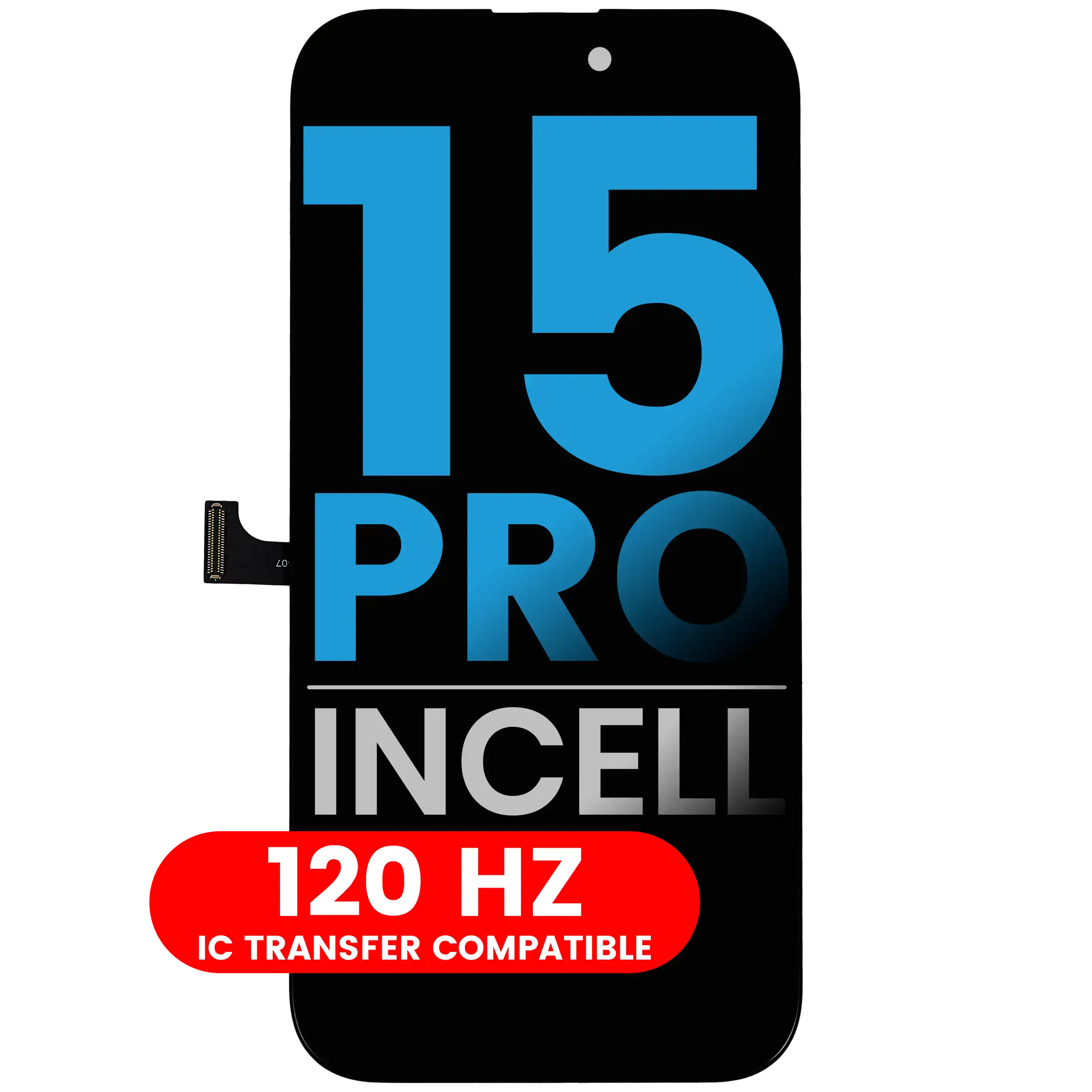 LCD Display for iPhone 15 Pro (AQ7, Incell, 120 Hz)