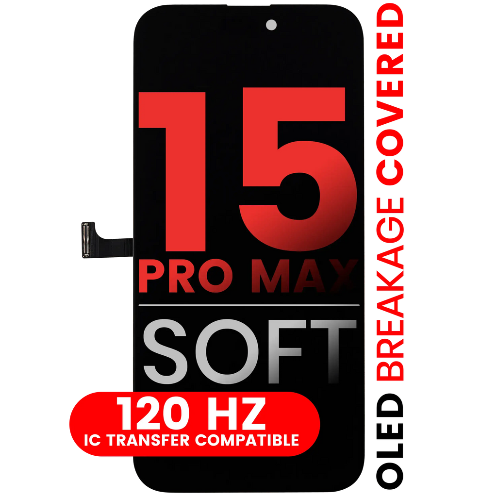 OLED Display for iPhone 15 Pro Max (Aftermarket PRO: XO7 Soft)