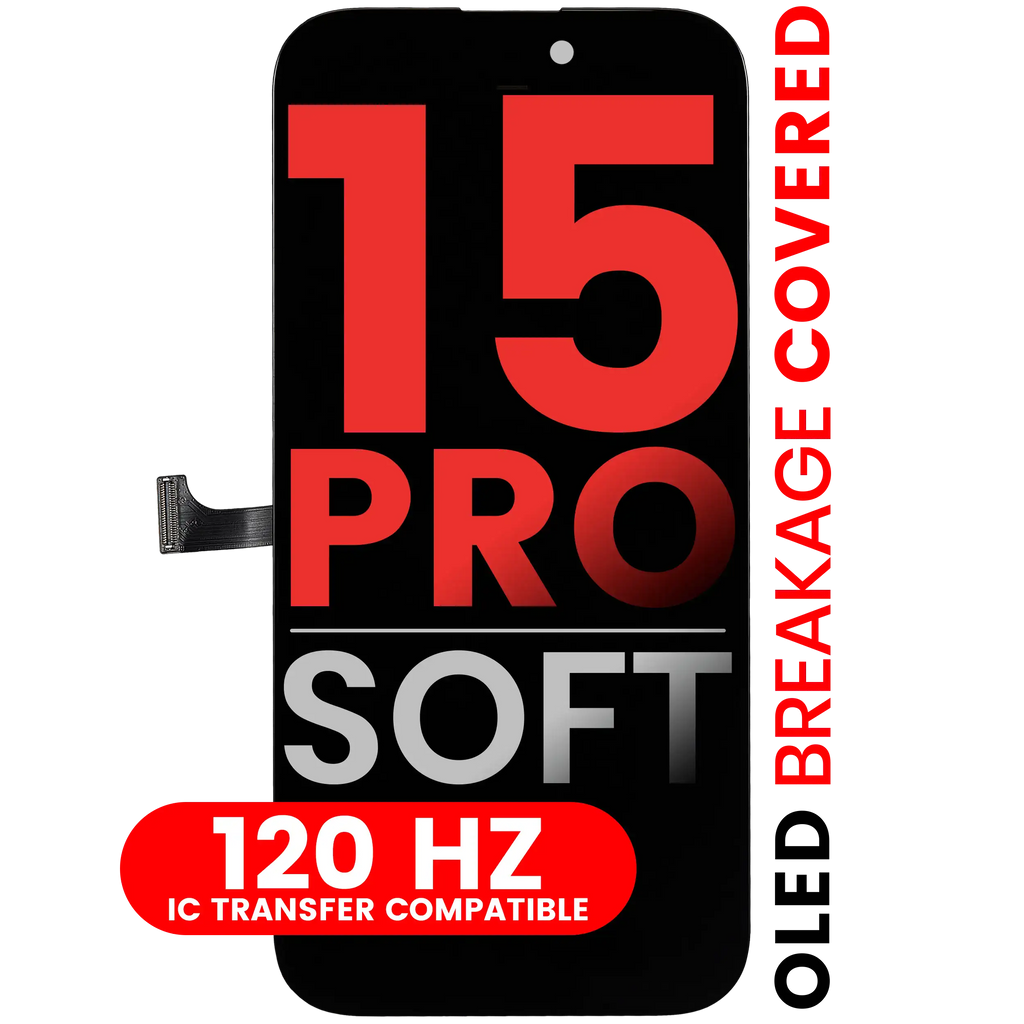 OLED Display for iPhone 15 Pro (Aftermarket Pro: XO7 Soft) (120Hz)