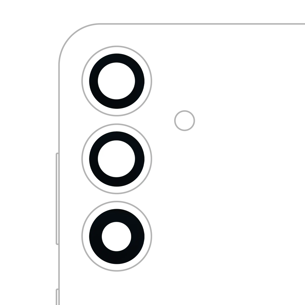 Rear Camera Lens (Glass Only) with Adhesive for Samsung Galaxy S25 5G (3-Piece Set) (All Colors)
