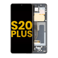 OLED-Display mit Rahmen für Samsung Galaxy S20 Plus 5G Refurbished Cosmic Black