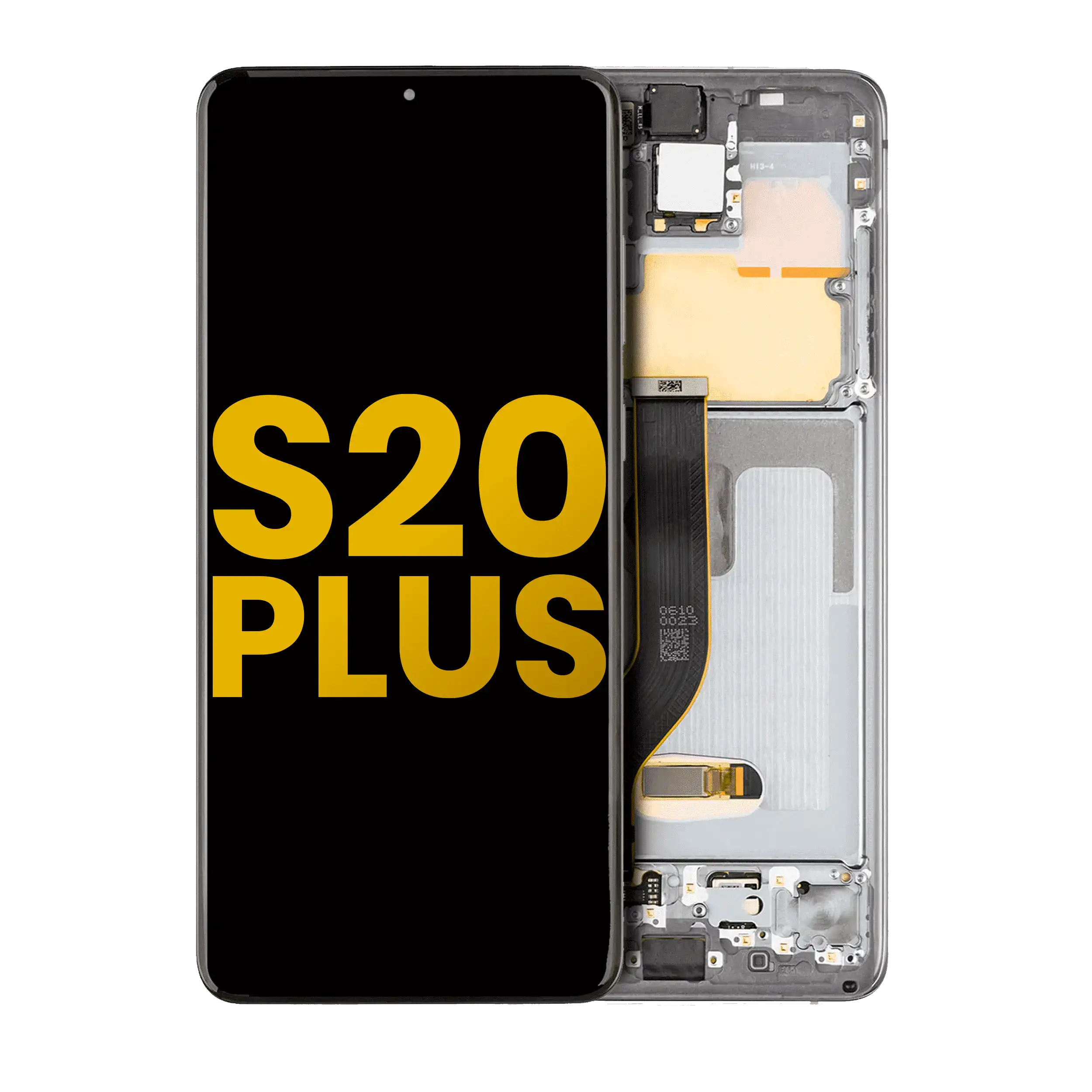 OLED Display with Frame for Samsung Galaxy S20 Plus 5G (Refurbished) (Cosmic Gray)