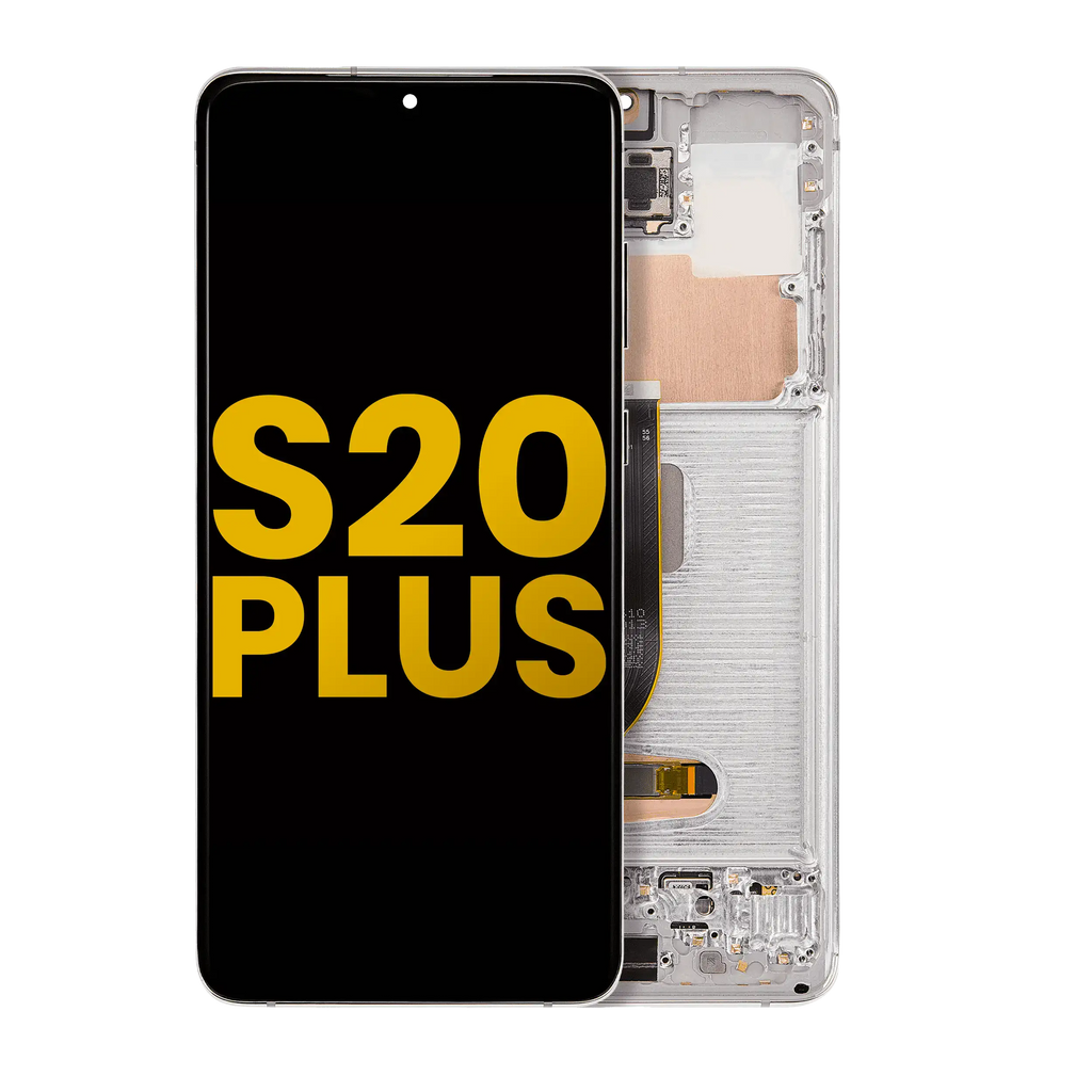 OLED-Display mit Rahmen für Samsung Galaxy S20 Plus 5G (Generalüberholt) (Cloud