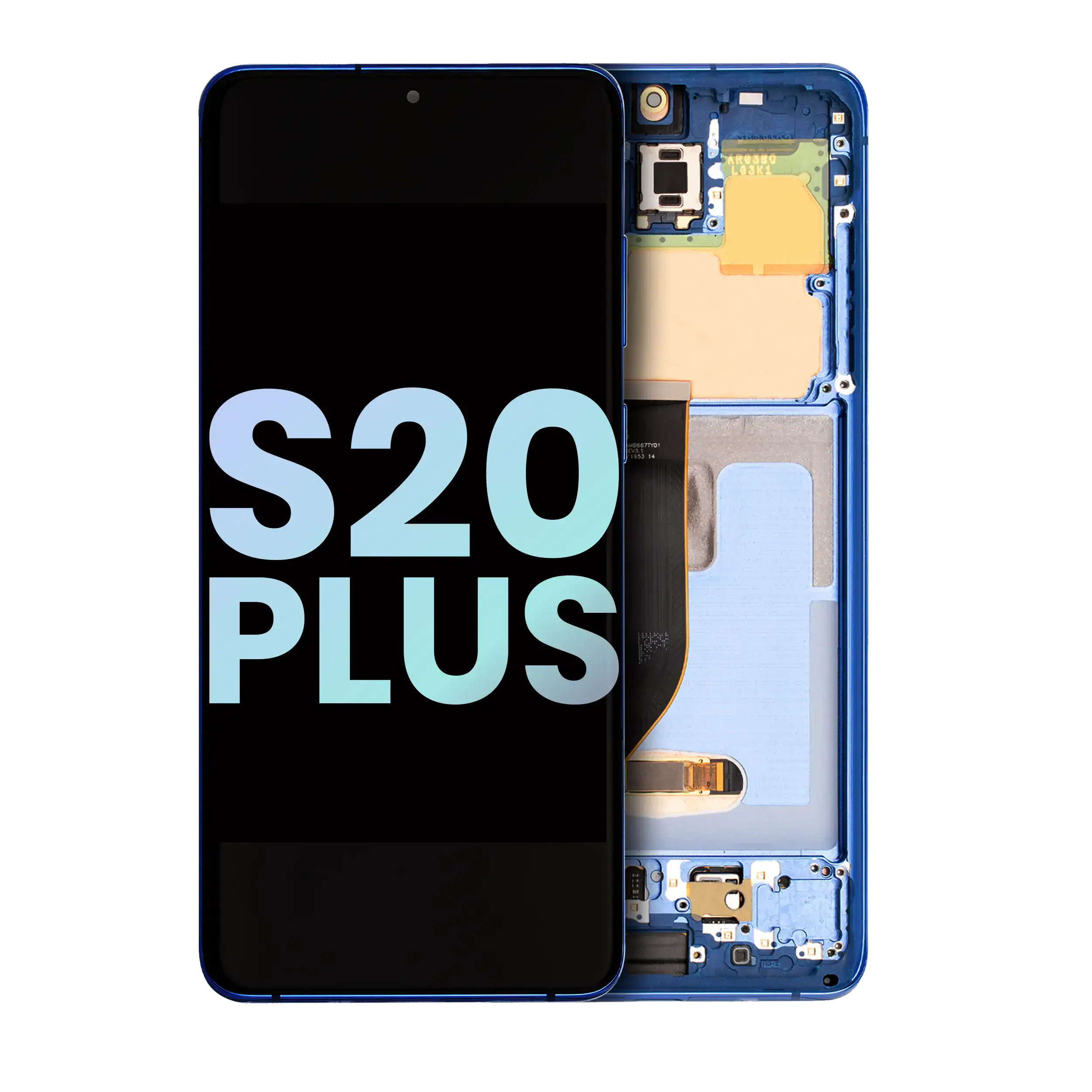 OLED Display with Frame for Samsung Galaxy S20 Plus 5G (Service Pack) (Aura Blue)