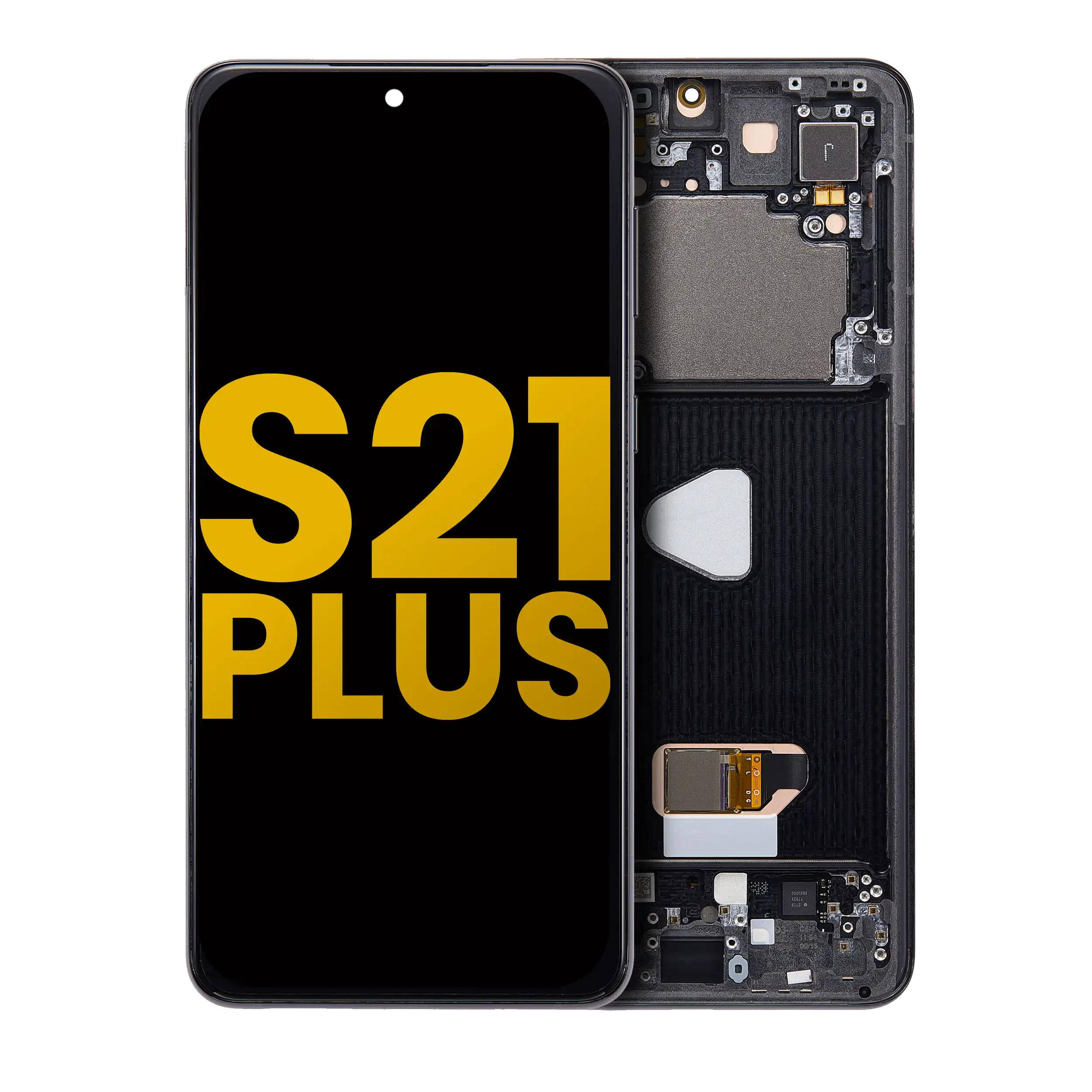 OLED-Display m. Rahmen für Samsung Galaxy S21+ 5G Refurbished Phantom Black
