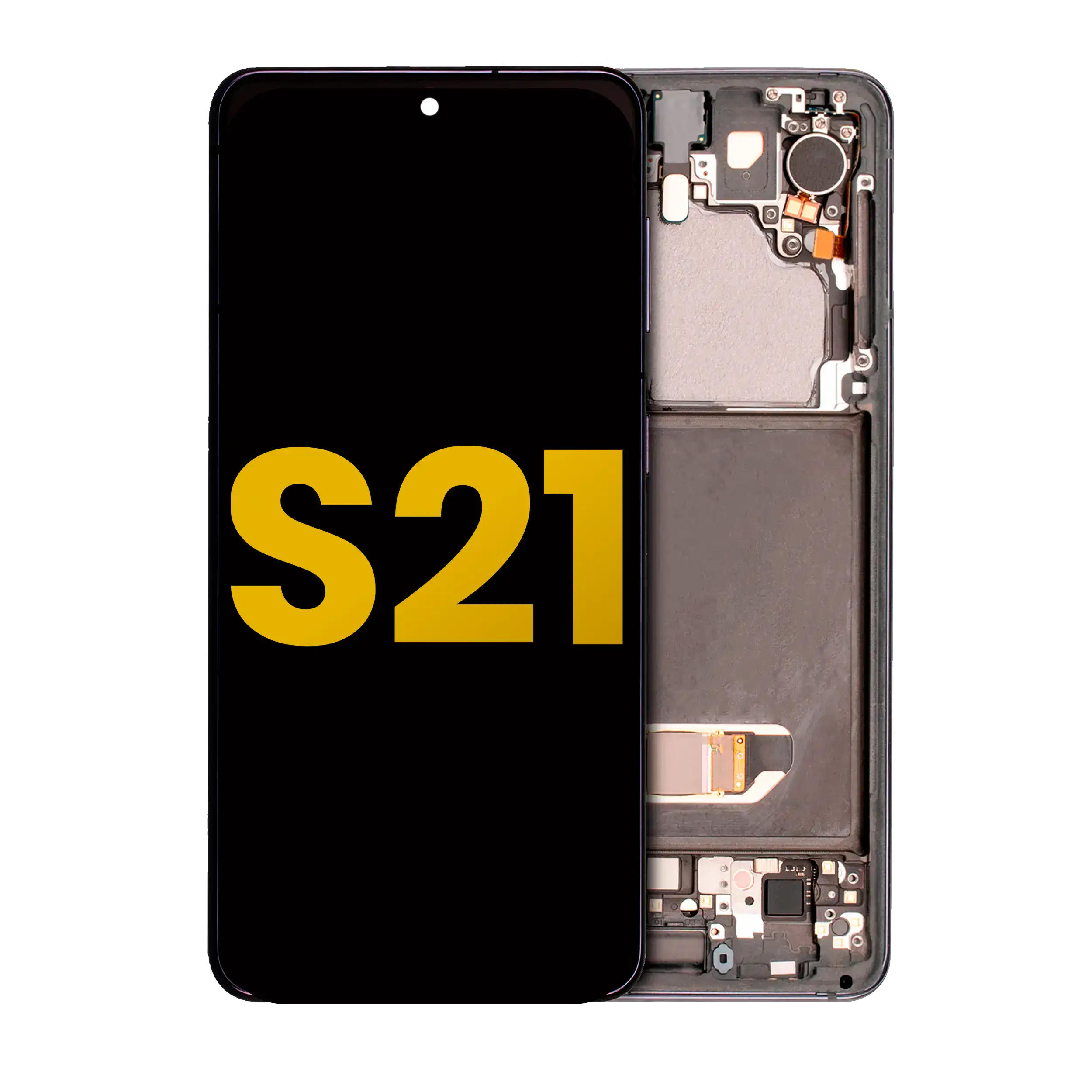 OLED-Display mit Rahmen für Samsung Galaxy S21 5G (Wiederaufbereitet, Phantom Gr