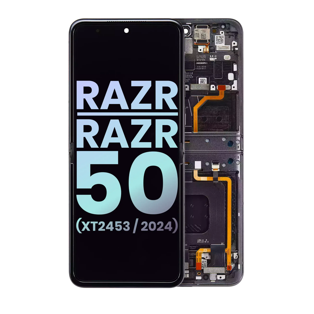 Main OLED Display for Motorola Razr / Razr 50 (XT2453 / 2024) Original OEM Koala Grey