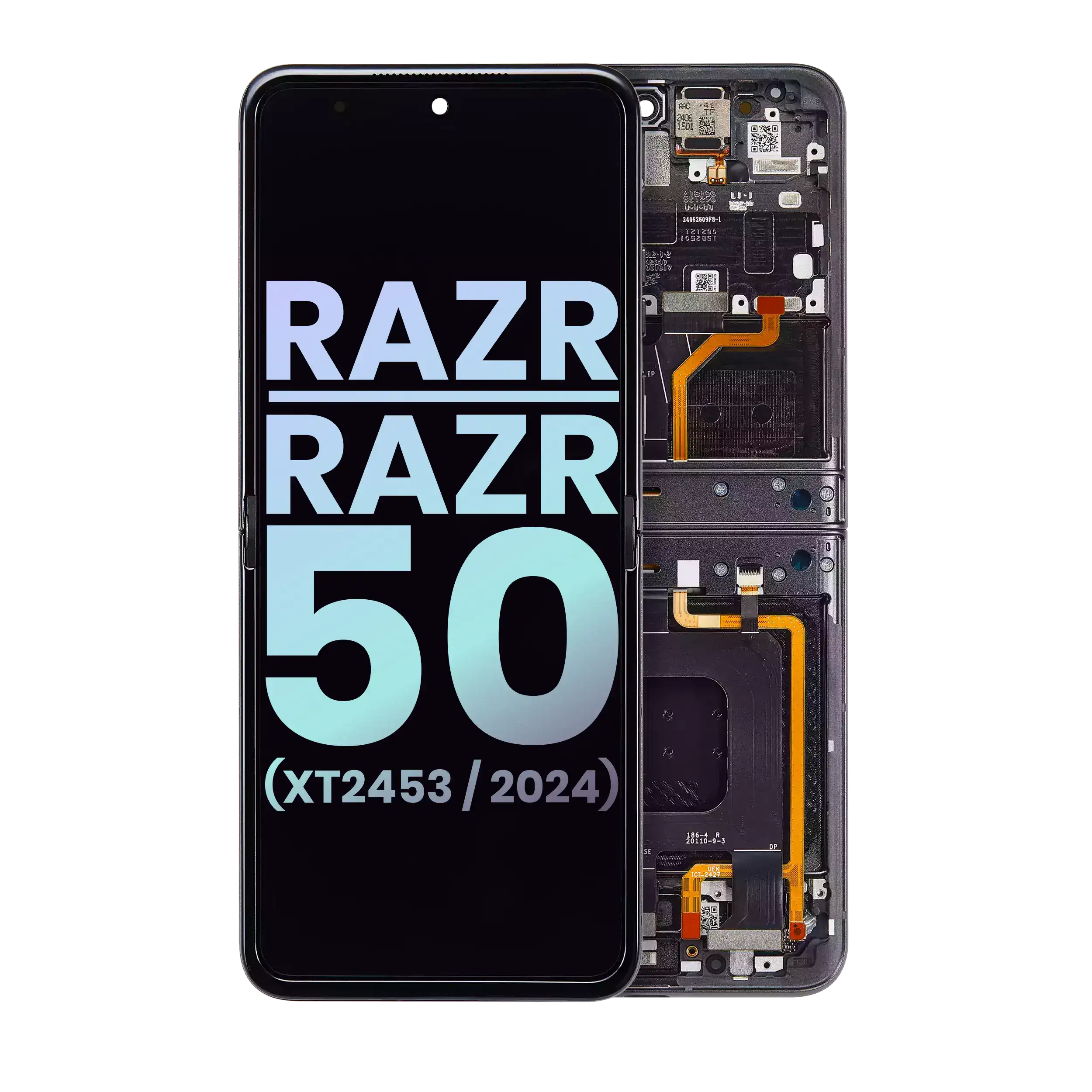 Main OLED Display for Motorola Razr / Razr 50 (XT2453 / 2024) Original OEM Koala Grey