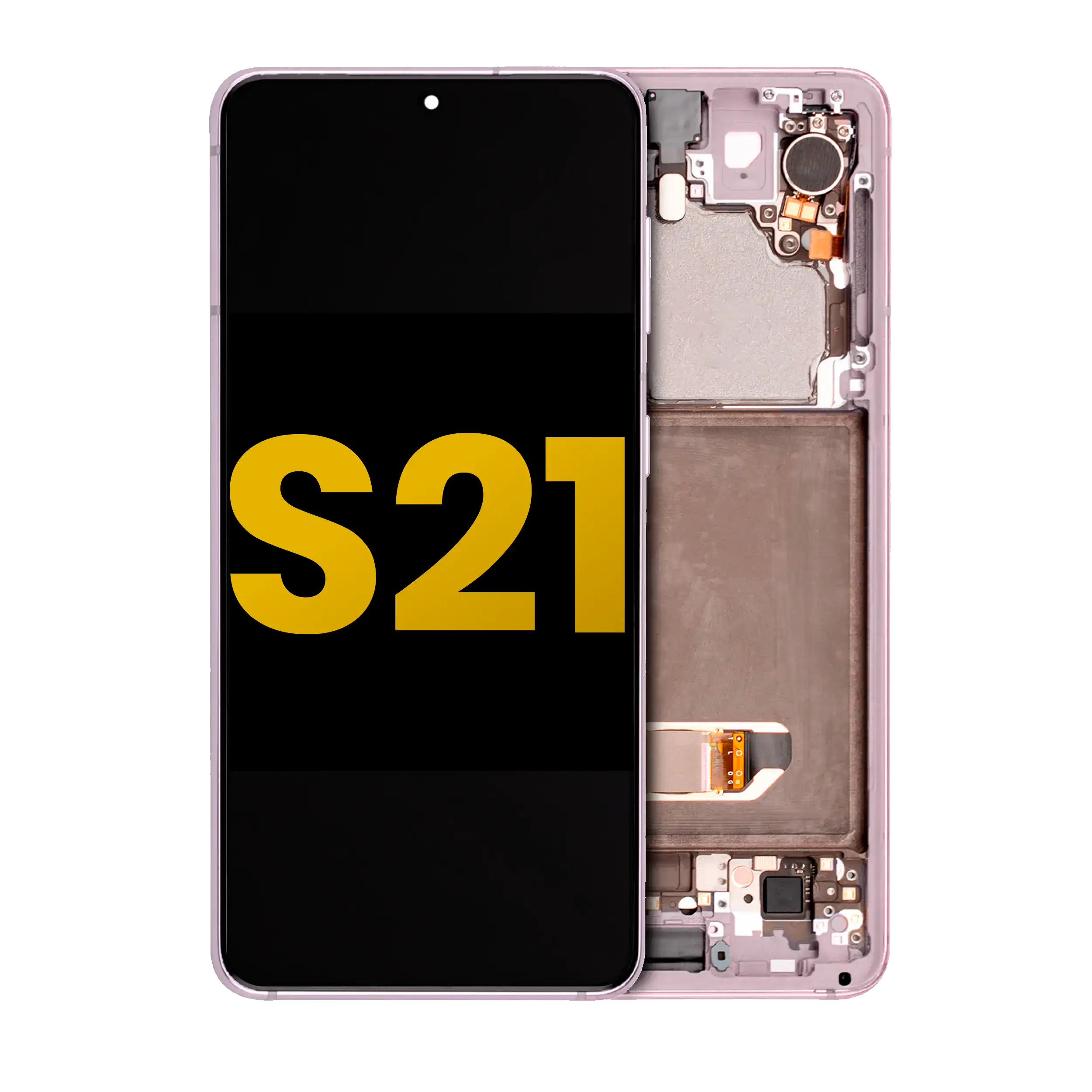 OLED-Aufsatz mit Rahmen für Samsung Galaxy S21 5G (Refurbished) (Phantom Violet)