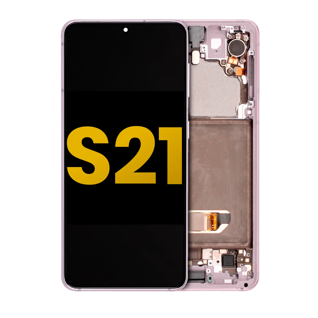 OLED-Aufsatz mit Rahmen für Samsung Galaxy S21 5G (Refurbished) (Phantom Violet)
