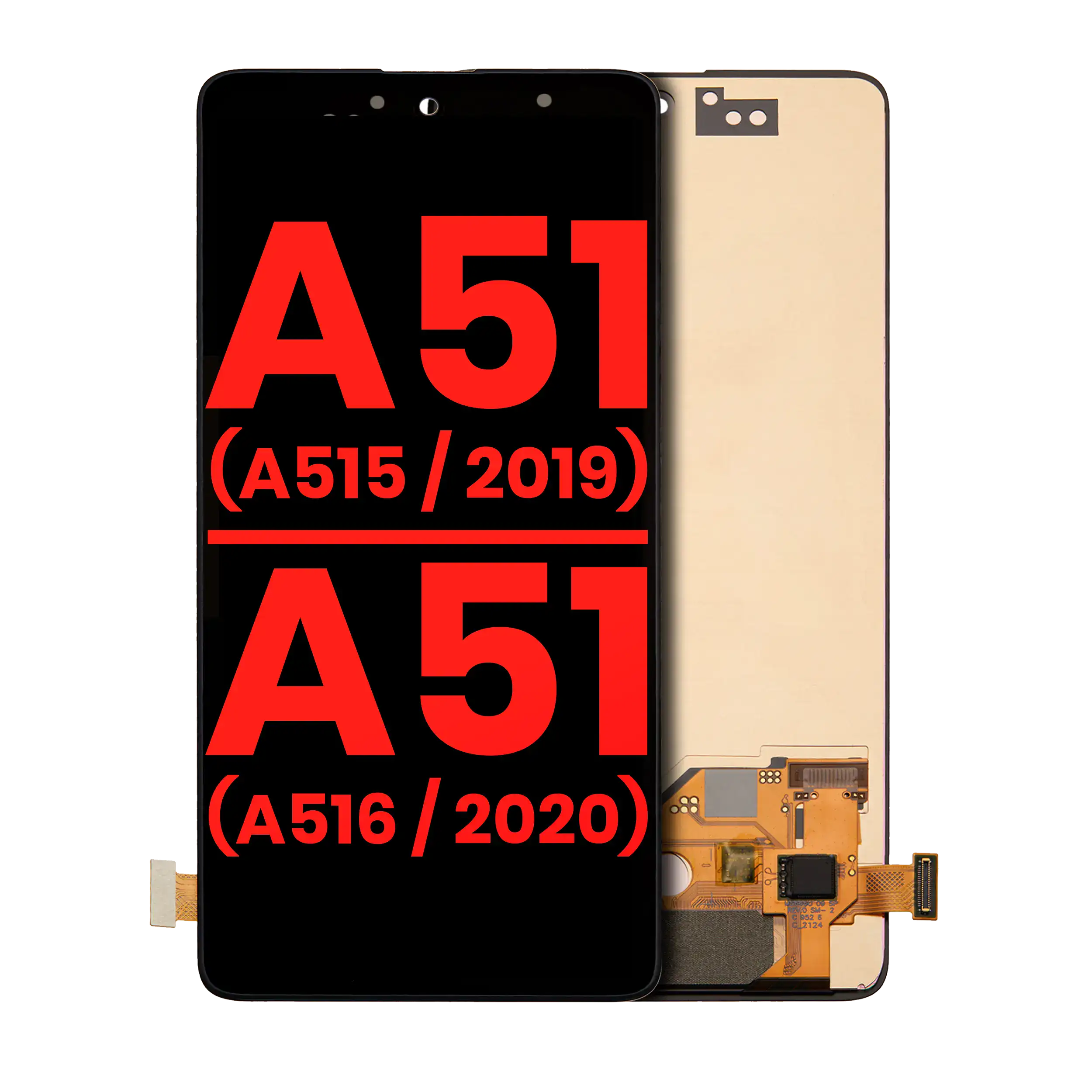 OLED-Display ohne Rahmen Samsung Galaxy A51 4G/5G Nachbau Plus (Alle Farben)