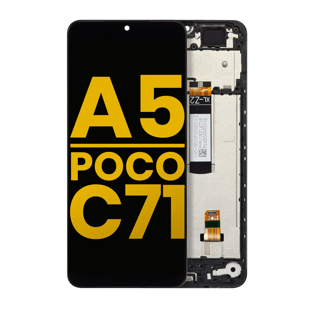 LCD Display with Frame for Xiaomi Redmi A5 4G / Xiaomi Poco C71 (Refurbished) (All Colors)