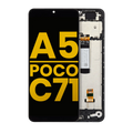 LCD Display with Frame for Xiaomi Redmi A5 4G / Xiaomi Poco C71 (Refurbished) (All Colors)