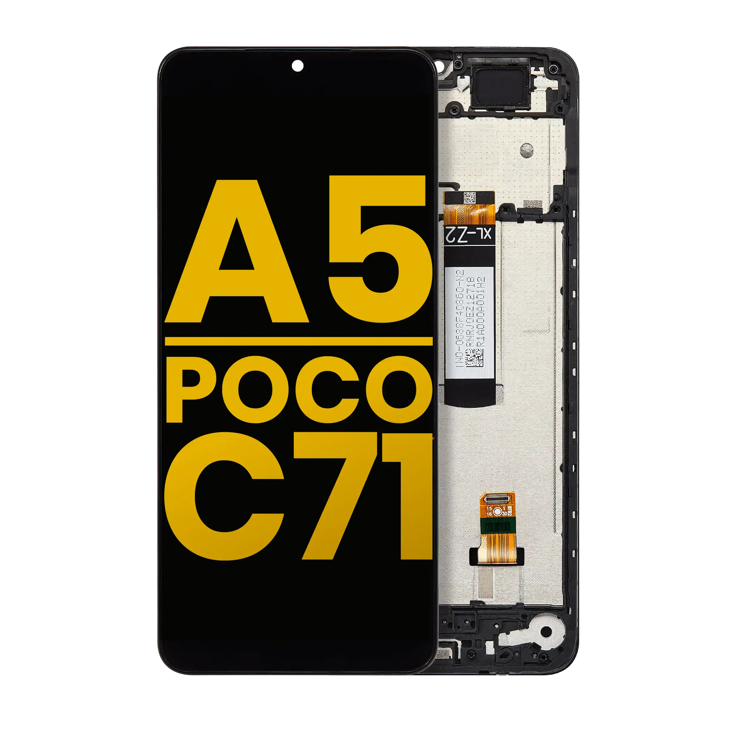LCD Display with Frame for Xiaomi Redmi A5 4G / Xiaomi Poco C71 (Refurbished) (All Colors)