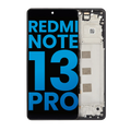 LCD mit Rahmen für Xiaomi Redmi Note 13 Pro 4G - Schwarz (Incell)