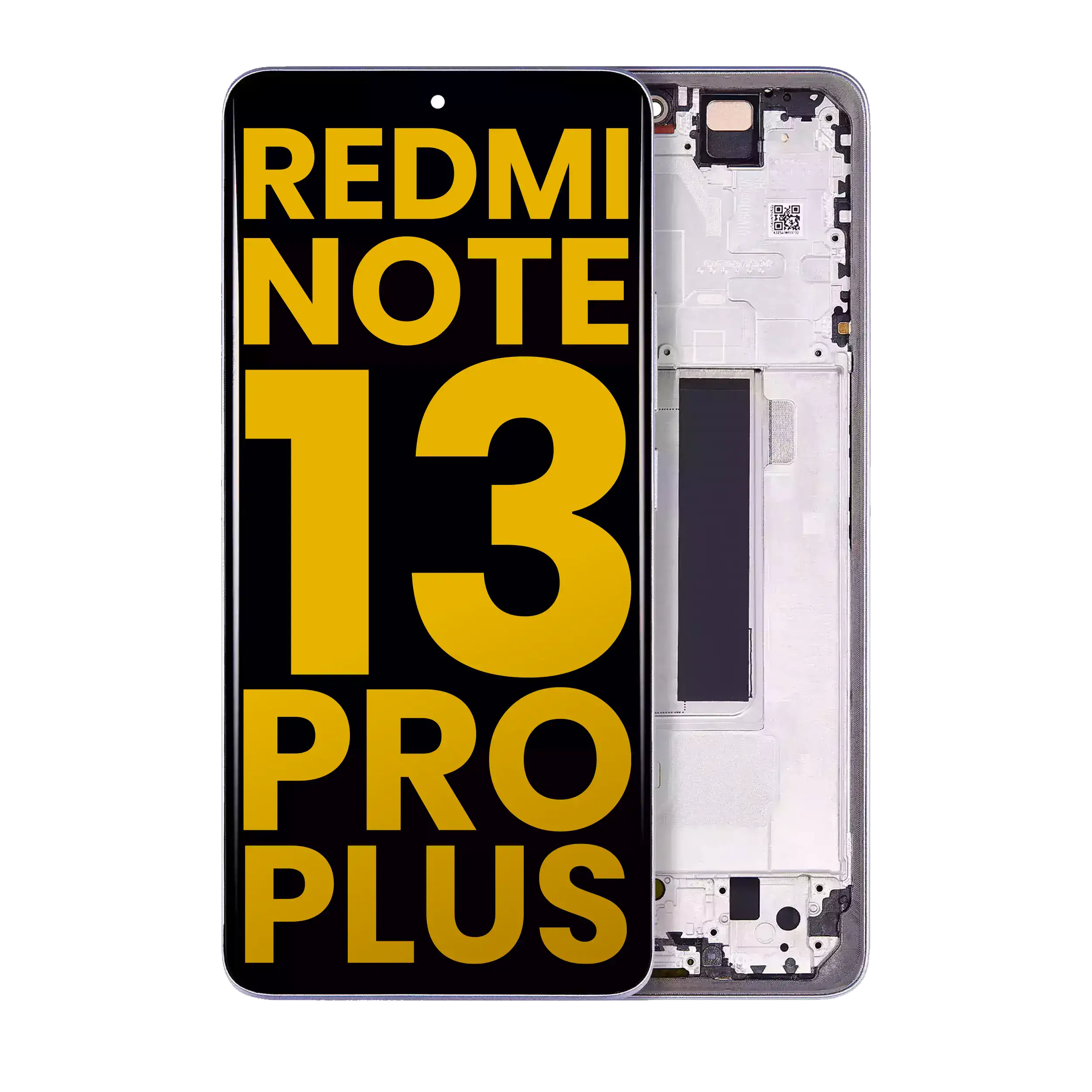 OLED-Display mit Rahmen für Xiaomi Redmi Note 13 Pro Plus (Refurbished) (Lila)